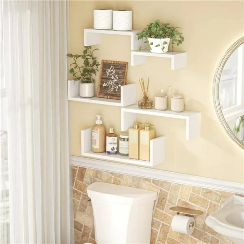 Floating Shelves for Wall, Wall Shelves for Bathroom, Bedroom, Living  Room
